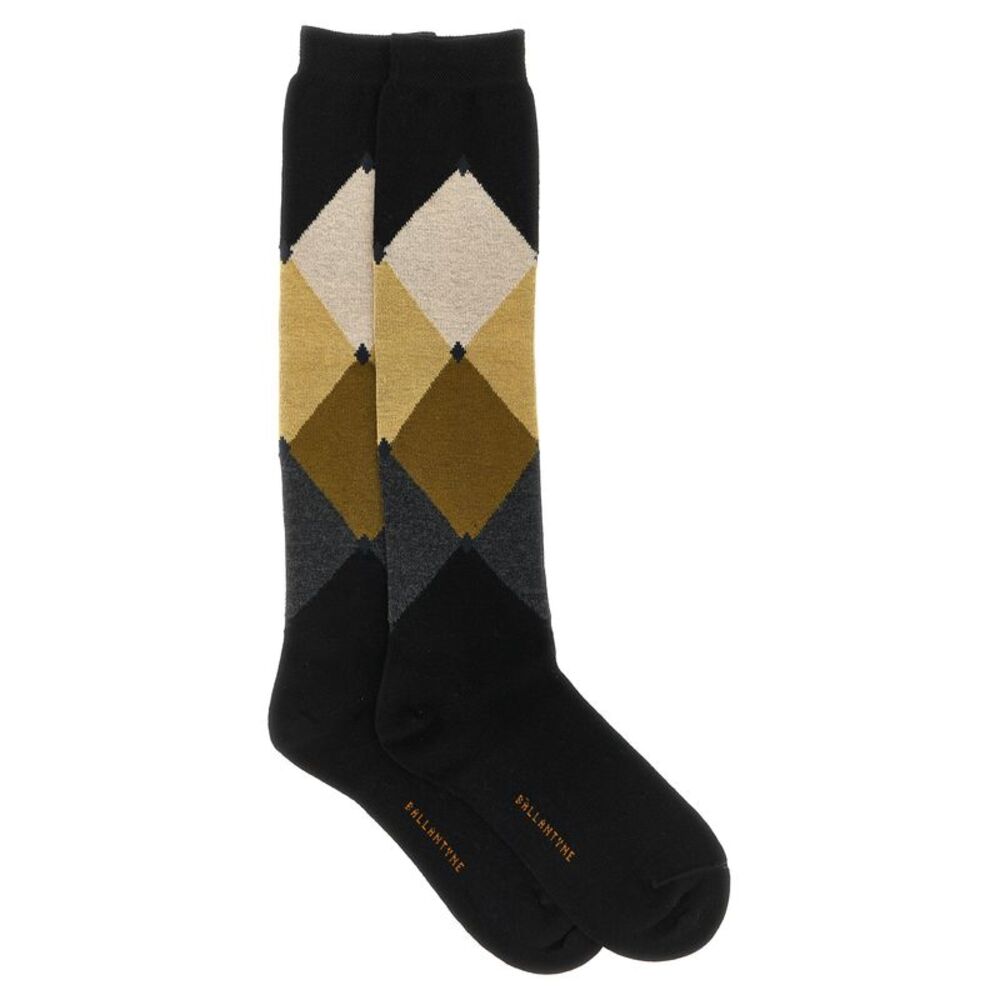 Ballantyne Black Cotton Women's Socks